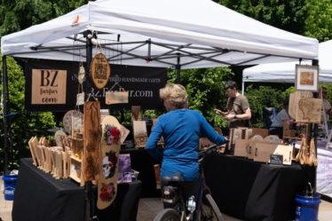 BZ FurFur Booth setup at market